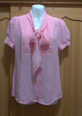 ≪夏之有味≫so nice粉色雪紡襯衫S