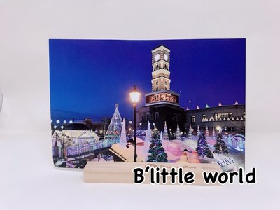 *B'Little World * [現貨] 日本迪北海道限定小雜貨/白色戀人公園紀念明信片-夜景/日本連線
