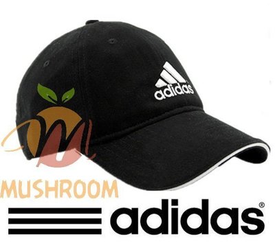 全新 Adidas 愛迪達 純棉 厚版 3D 刺繡 Logo 保暖 棒球帽 帽子 運動帽 高爾夫球 免運 黑色