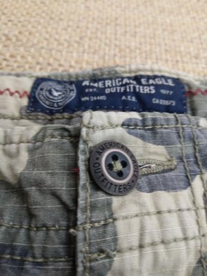 AE American Eagle Classic 迷彩工作短褲 軍裝多口袋休閒短褲 AF可參考 32