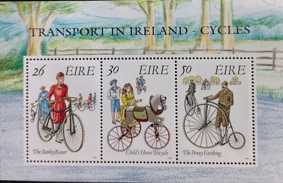 [QBo小賣場] 愛爾蘭 1991 自行車系列 小全張 #128