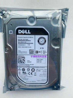 DELL R730 R740 R750 R750XS 8TB伺服器硬碟8T 7.2K SAS 12GB 3.5