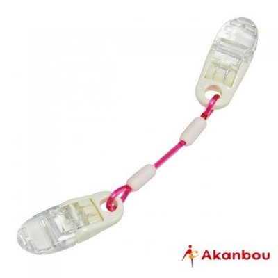 Akanbou - 日製手帕巾鏈夾(粉)