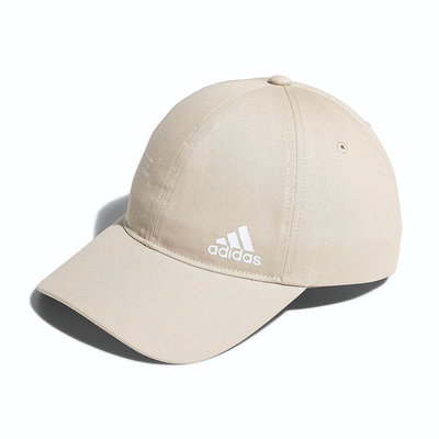 Adidas 愛迪達米色運動帽 遮陽帽 棒球帽 膠印logo帽子 IM5231
