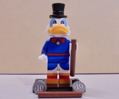【LEGO樂高】71024 Disney迪士尼抽抽樂 Scrooge McDuck唐老鴨史高治叔叔麥克老鴨含底板拐杖銅板