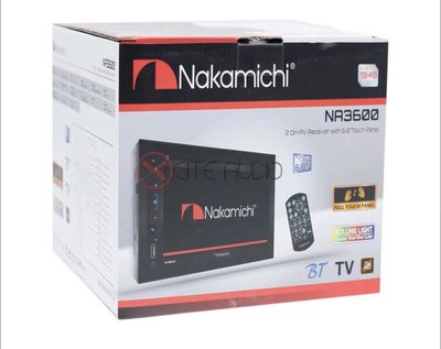 現貨日本中道6.8吋NAKAMICHI NA3600M DVD主機藍芽USB 2DIN HD