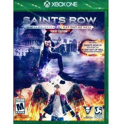 【一起玩】 XBOX ONE 黑街聖徒 4：再次當選+逃出地獄 第一版 英文美版 Saints Row IV