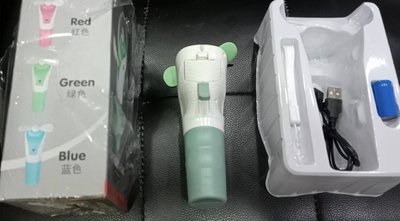 出清品 手持式噴霧風扇 USB 手持 隨身 風扇 噴水 迷你 電風扇 攜帶 充電式 綠色 外出 居家 戶外 露營 可面交