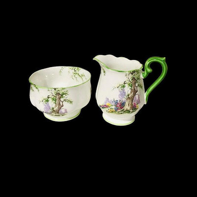 英國中古骨瓷royal albert greenwood綠色 - 古董 古玩 收藏