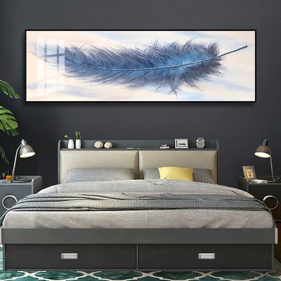 促銷打折 臥室床頭墻畫客廳裝飾畫現代簡約沙發背景墻輕奢羽毛大氣墻壁掛畫