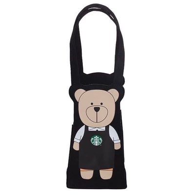 星巴克 星座 Bearista 隨行杯袋 提袋 小熊 日本 韓國 Starbucks 黑