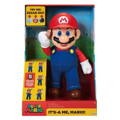 【Luxury】日本代購 超級瑪利歐 Super Mario Toys 任天堂 12吋感應音效 瑪琍歐 兒童玩具生日禮物