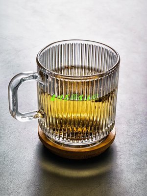【熱賣精選】杯子 陶瓷杯 水杯 咖啡杯加厚透明玻璃杯子家用帶蓋帶把手簡約泡茶杯耐熱耐高溫可加熱茶杯