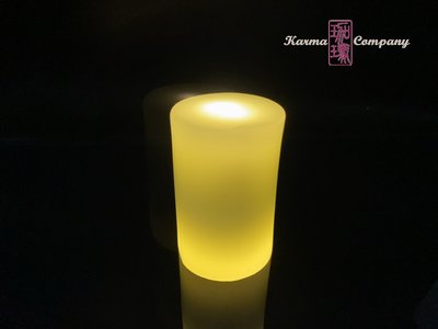 珈瑪-14小時LED蠟燭燈-中型*1粒(USB充電附電源線)-奶油色LED純蠟蠟燭防水電子蠟燭燈佛燈充電蠟燭充電式蠟燭