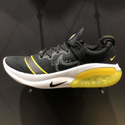 現貨 iShoes正品 Nike Joyride Run FK 男鞋 黑 黃 網布 輕量 慢跑鞋 CT1521-001