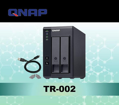 QNAP TR-002 2bay USB 3.1 RAID 磁碟陣列外接盒【風和資訊】