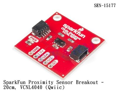 《德源科技》r)SparkFun Proximity Sensor Breakout - 20cm, VCNL4040