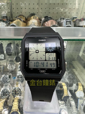 【金台鐘錶】CASIO卡西歐 LF-20W-1A 時尚電子錶 (黑色)(方形) 錶殼設計