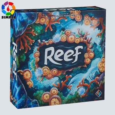 現貨熱銷-桌遊 桌遊配件珊瑚物語花磚物語續作Reef正版休閑聚會成人桌游卡牌游戲