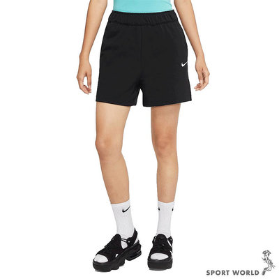 【現貨下殺】Nike 女裝 短褲 口袋 棉 黑【運動世界】DM6729-010