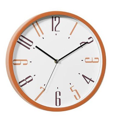 時鐘亞馬遜掛鐘熱賣圓形塑料邊框掛鐘 客廳臥室時鐘壁鐘直供