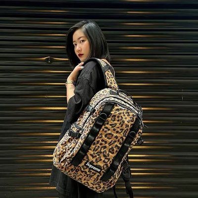 【熱賣精選】 Supreme 20FW 49TH Backpack 開季豹紋色書包背包 男女通用雙肩包