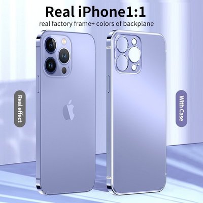 熱門爆不鏽鋼適用iphone14系列蘋果13系列手機殼13promax新款pro套12殼13-極巧