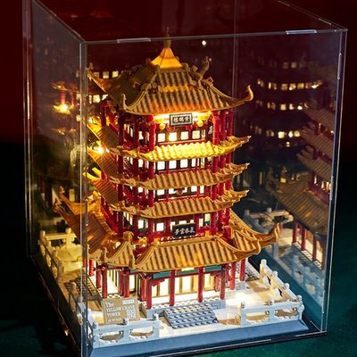 拼裝模型 黃鶴樓模型中國風建筑故宮成年高難度巨大型城堡積木拼裝男孩#促銷 #現貨