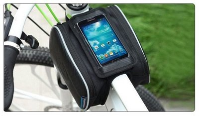 【PASS】質感系列 碳纖紋手機上管馬鞍包 自行車車包 單車 觸控手機包(適合5吋內手機)