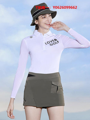 高爾夫衣服高爾夫服裝女防曬上衣套裝短裙GOLF球運動長袖T恤polo衫女裝衣服
