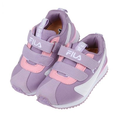 童鞋(16~22公分)FILA康特杯系列義式金典藕紫色兒童慢跑鞋P1P51VF