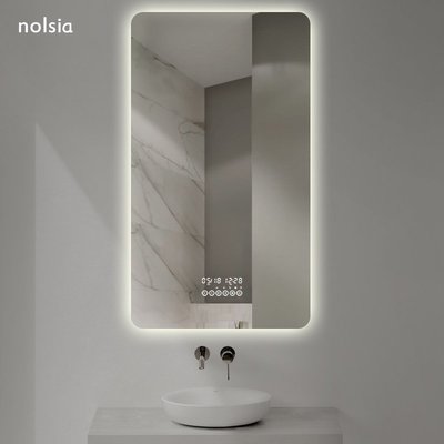 特價智能音樂浴室鏡化妝鏡led鏡子壁掛梳妝鏡定制防霧衛生間鏡子