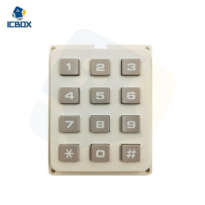 【ICBOX】電話鍵盤 3X4 數字鍵盤 工業鍵盤 控制鍵盤 電話按鍵/0500200717001