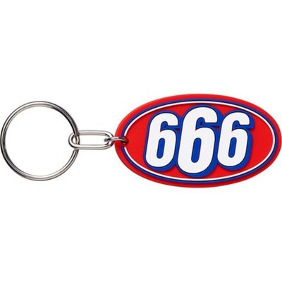 車達人-Supreme 17SS 666 Keychain 鑰匙扣 裝飾橡膠掛件 鑰匙圈