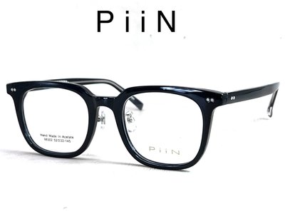 【本閣】PiiN 98302 日式復古光學眼鏡黑色大方框 鏡腳雕刻 金子增永moscot effector dita
