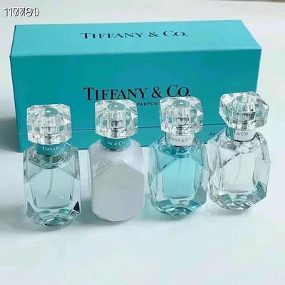 美美專營 Tiffany蒂芙尼鑽石香水中樣5ml*3三件套 30ml*4/四件套 女性香水 持久香氛 體香劑