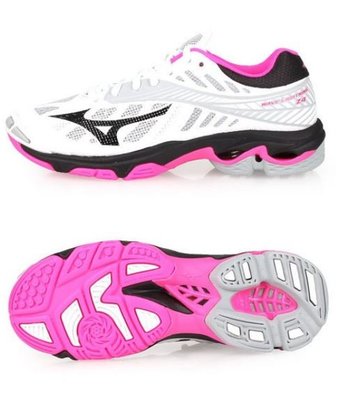棒球世界全新MIZUNO 美津濃 WAVE LIGHTNING Z4 女排球鞋 羽排鞋(V1GC180064)特價