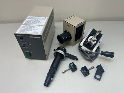 Olympus Microscope IMT-2 Fluorescence Illuminator , Power Supply &amp; Filter 螢光顯微鏡元