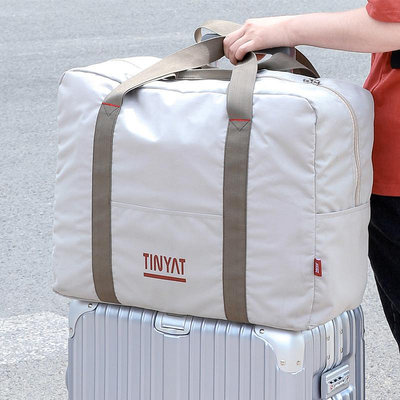 小鹿手提旅行包女大容量收納袋折疊輕便可套拉桿箱旅行袋短途行李包男