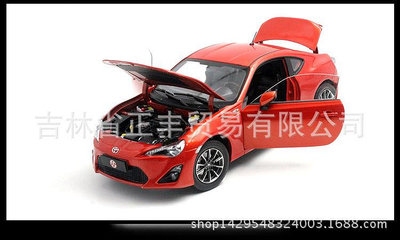 汽車模型 熱賣廠家 1:18一汽豐田GT86 GT汽車模型車模TOYOTA合金仿真壓鑄車