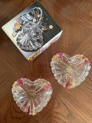 【日本中古】日本產SOGA高級水晶玻璃首飾盒 全新未使用 原