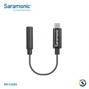 【Saramonic 楓笛】3.5mm轉Type-C音源轉接線 SR-C2003 公司貨