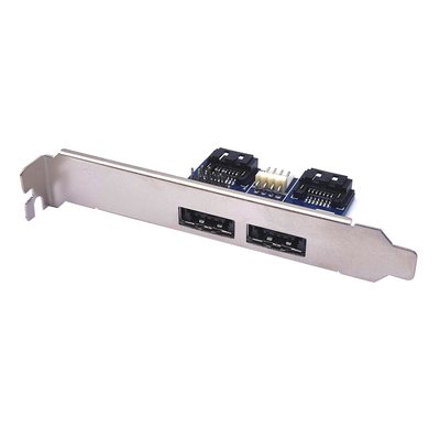 Power eSATA轉SATA PCI-E轉雙口PowerOver eSATA USB共用轉接卡