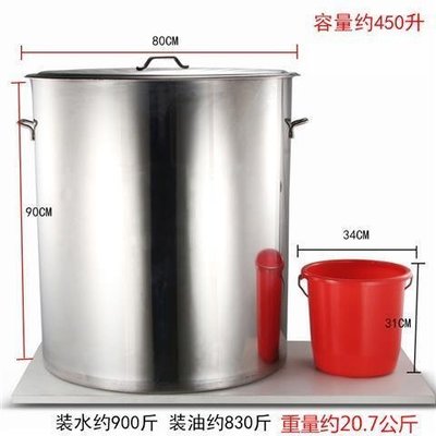 特賣-不銹鋼桶帶蓋湯桶圓桶加厚水桶70商用定制特大號60大桶80湯鍋特厚
