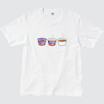 UNIQLO 三步驟 維力炸醬麵 懷舊 復古 趣味 台灣 品牌 聯名 短袖 短T UT Tee T恤 優衣庫 白色