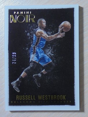 2015-16 Panini Noir 黑國寶 彩色 壓克力 限量99張 Russell Westbrook