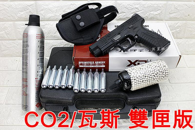 台南 武星級 WE 春田 SpringField Armory XDM 手槍 4.5吋 CO2槍 雙匣版 黑 優惠組F