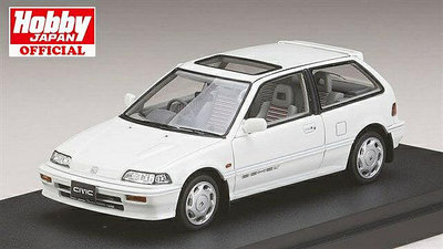 1/43本田Honda Civic恩域 Si (EF 3) 白色新品汽車樹脂模型精品