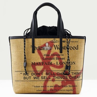 ❤奢品匯正品代購❤Vivienne Westwood西太后土星絲編草編老花編織購物袋手提托特包