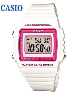 【 幸福媽咪 】網路購物、門市服務 CASIO 卡西歐 原廠公司貨 多彩繽紛大方數位錶 W-215H-7A2